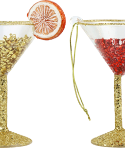 2358 GLASS JEWELRY COCKTAIL S/2